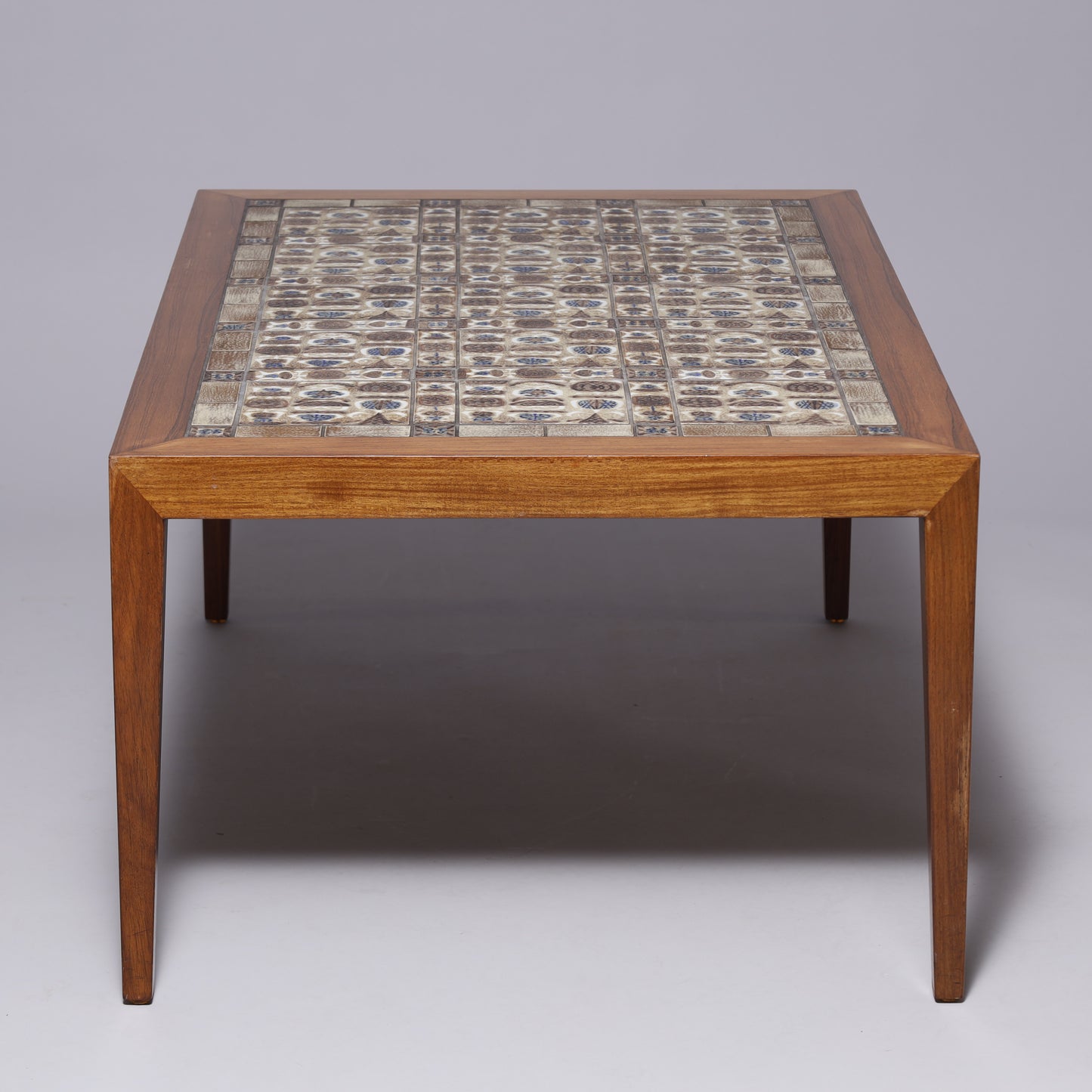 SEVERIN HANSEN low table by Haslev Mobelfabrik and Royal Copenhagen Denmark 1960