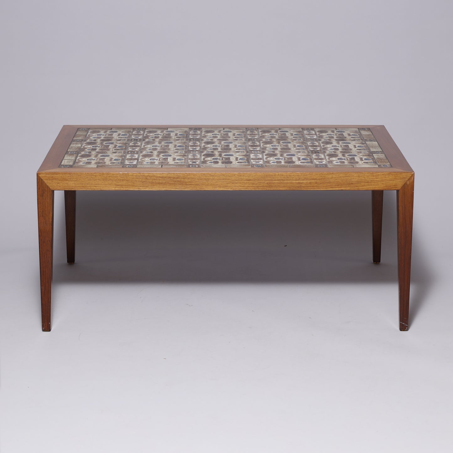 SEVERIN HANSEN low table by Haslev Mobelfabrik and Royal Copenhagen Denmark 1960