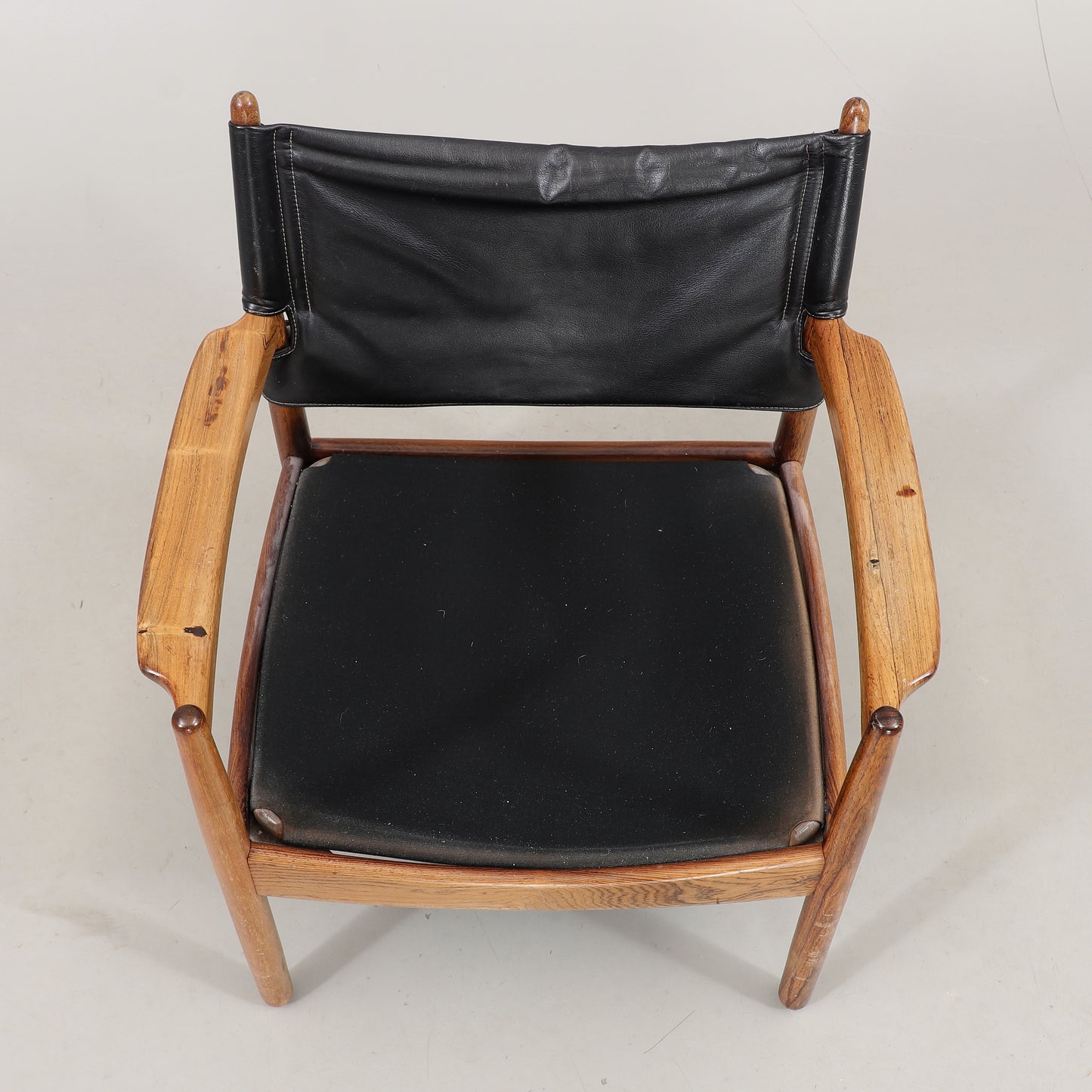 Gunnar Myrstrand rosewood armchair made by Källemo, Sweden 1960s.