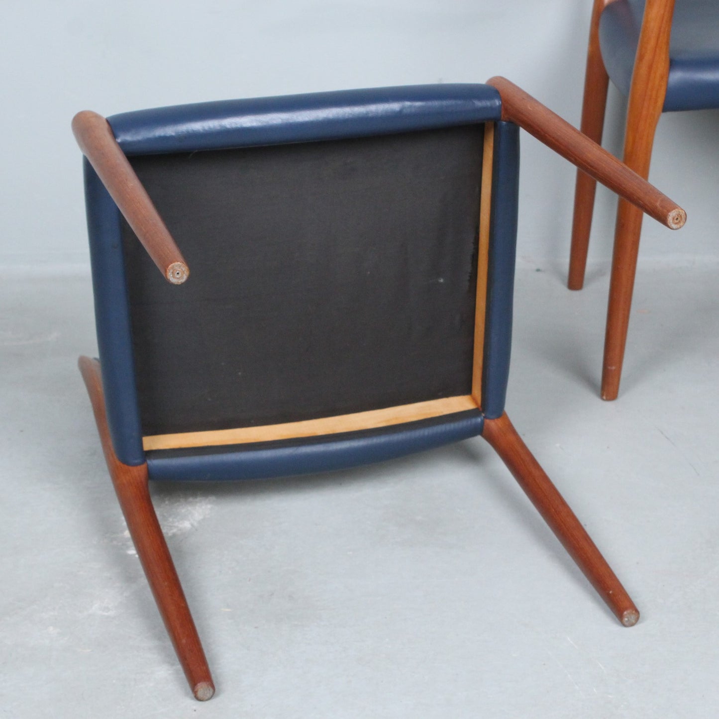 NIELS OTTO MOLLER 6 chairs/dining room chairs model 80 Denmark 1960