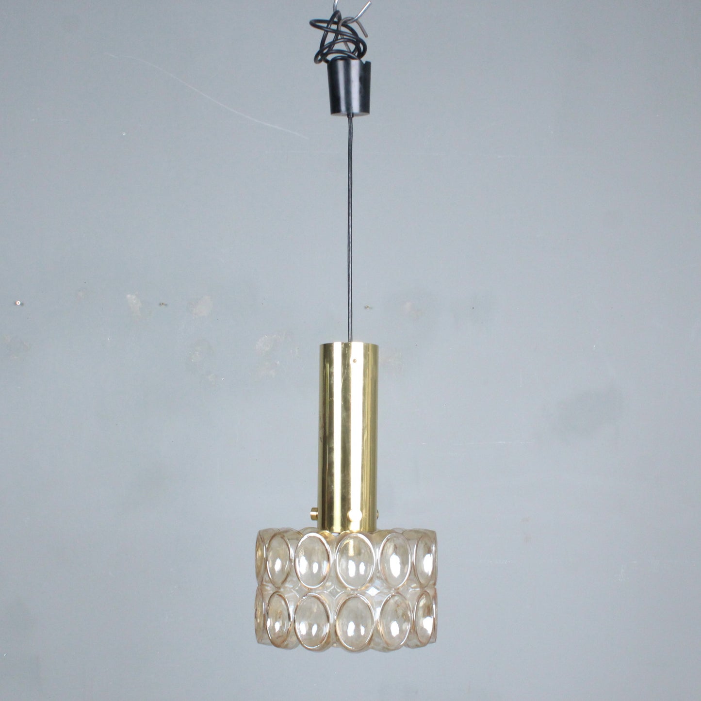 Helena Tynell pendant lamp for Glashütte Limburg Germany 1960