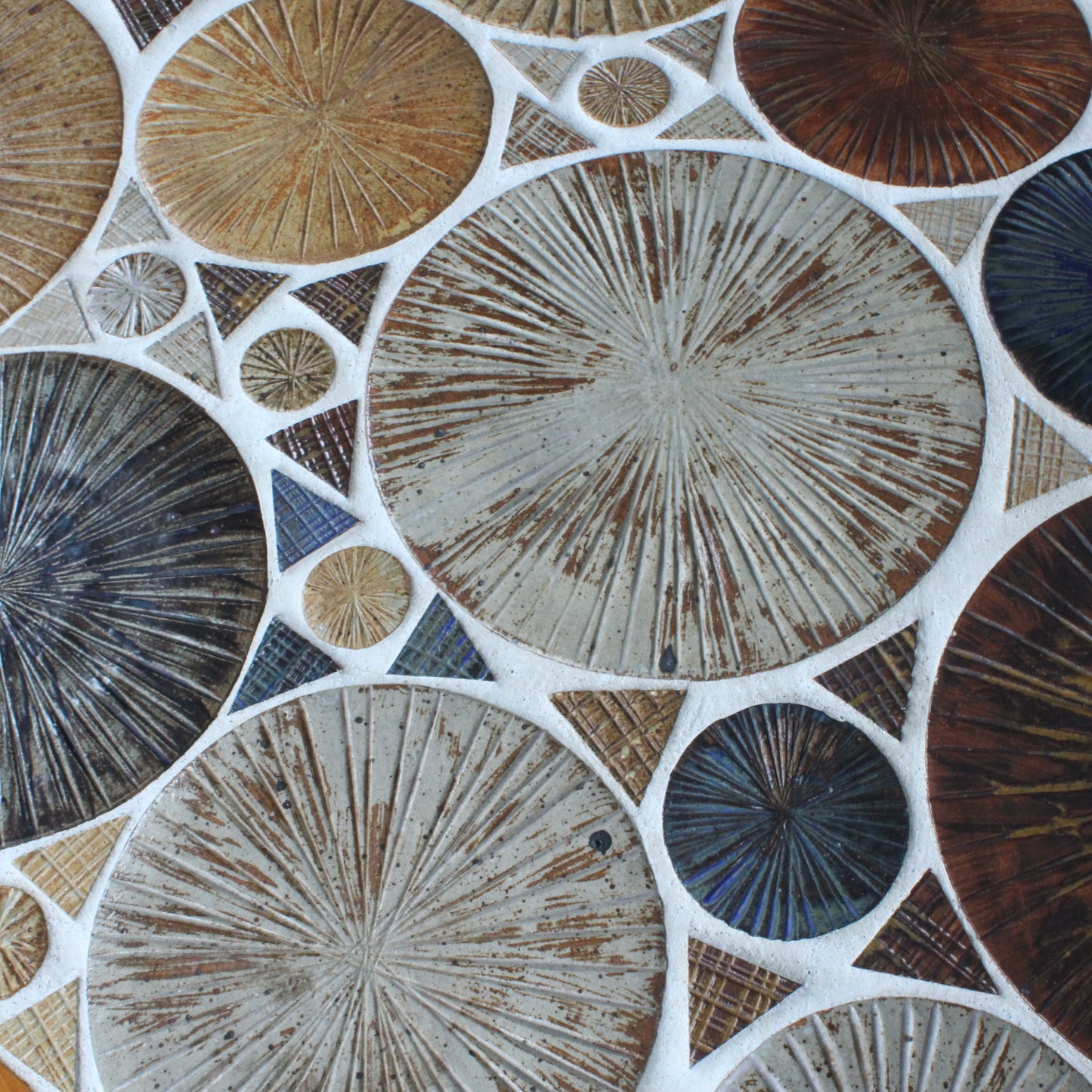 Tue Poulsen coffee table teak ceramic by Haslev Mobelsnedkeri Denmark 1960