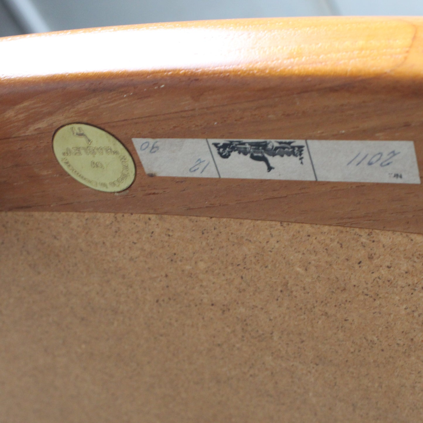 Tue Poulsen coffee table teak ceramic by Haslev Mobelsnedkeri Denmark 1960
