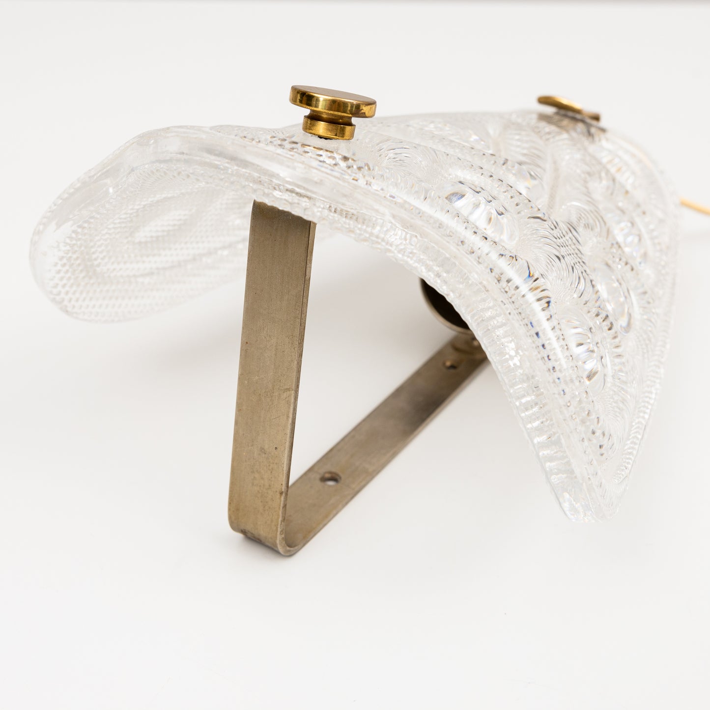 Carl Fagerlund brass and glass sconce Sweden 1960