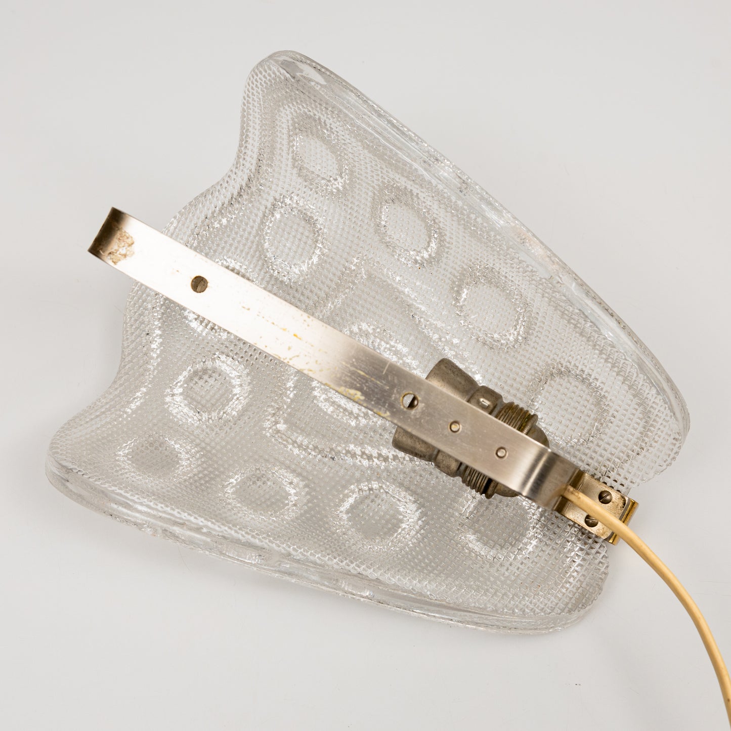 Carl Fagerlund brass and glass sconce Sweden 1960