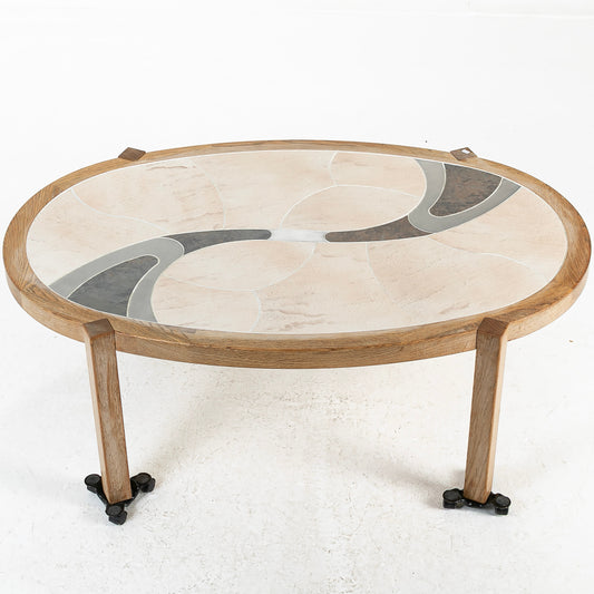 Tue Poulsen coffee Table by Haslev Mobelsnedkeri  Denmark 1960