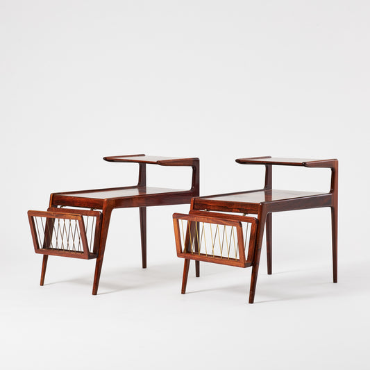 Kurt Ostervig A pair of Jason Danmark side tables Denmark 1960 Signed