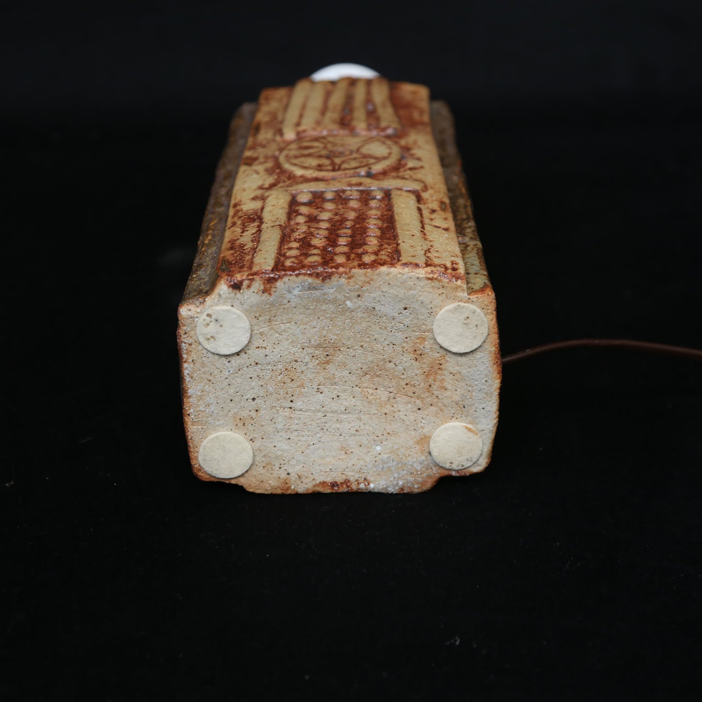 Bernard Rooke ceramic table Lamps a pair Signed Rooke England 1960