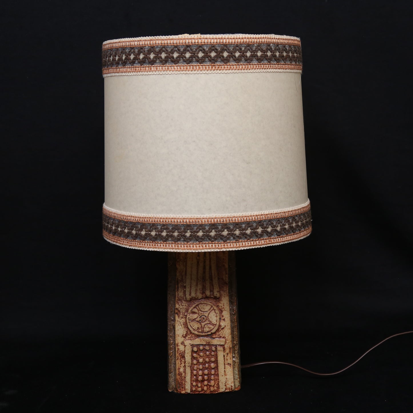 Bernard Rooke ceramic table Lamps a pair Signed Rooke England 1960