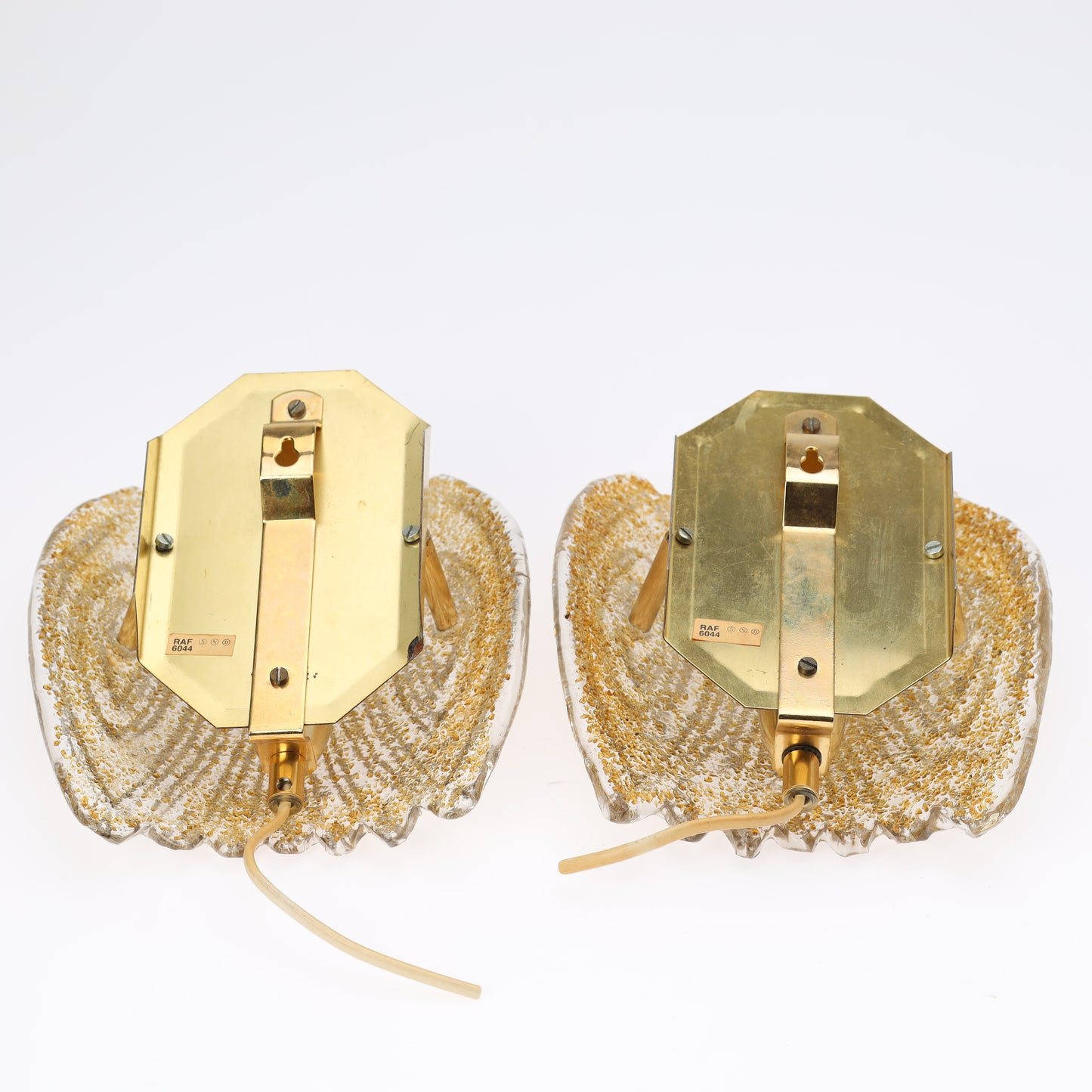 Wall Sconces a pair “6044” by REIJMYRE Armaturfabrik RAF Sweden 1960 Labelled