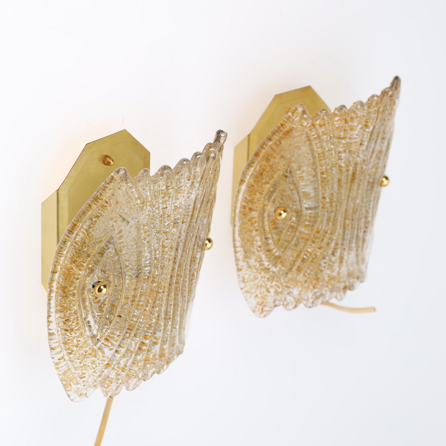Wall Sconces a pair “6044” by REIJMYRE Armaturfabrik RAF Sweden 1960 Labelled
