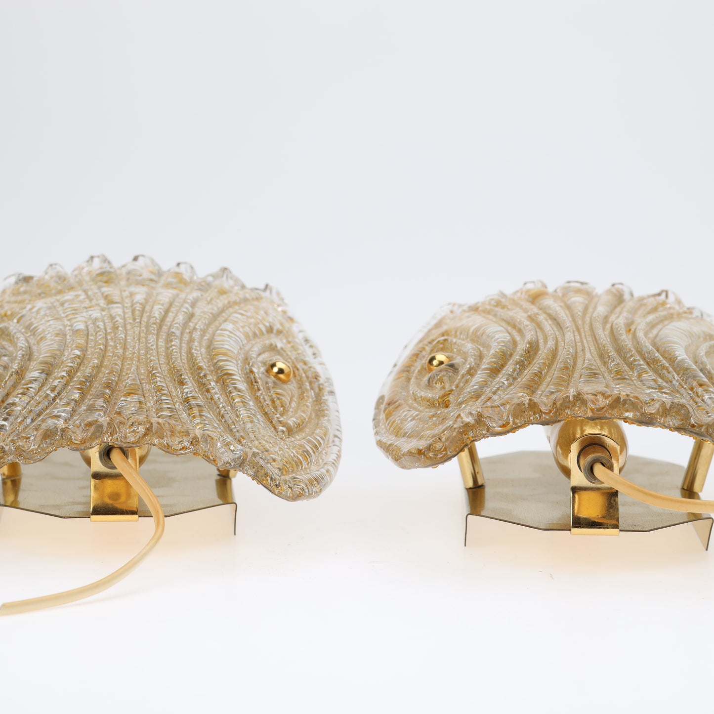 Wall Sconces a pair “6044” by REIJMYRE Armaturfabrik RAF Sweden 1960 Labelled