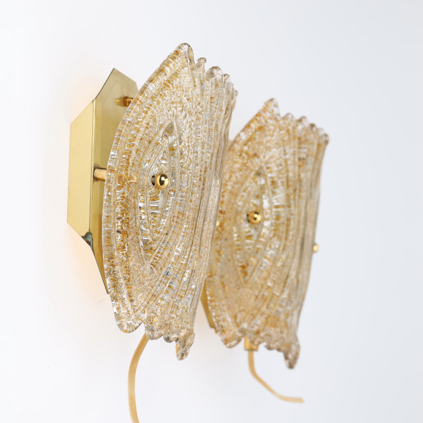 Wall Sconces a pair “6044” by REIJMYRE Armaturfabrik RAF Sweden 1960 Labelled