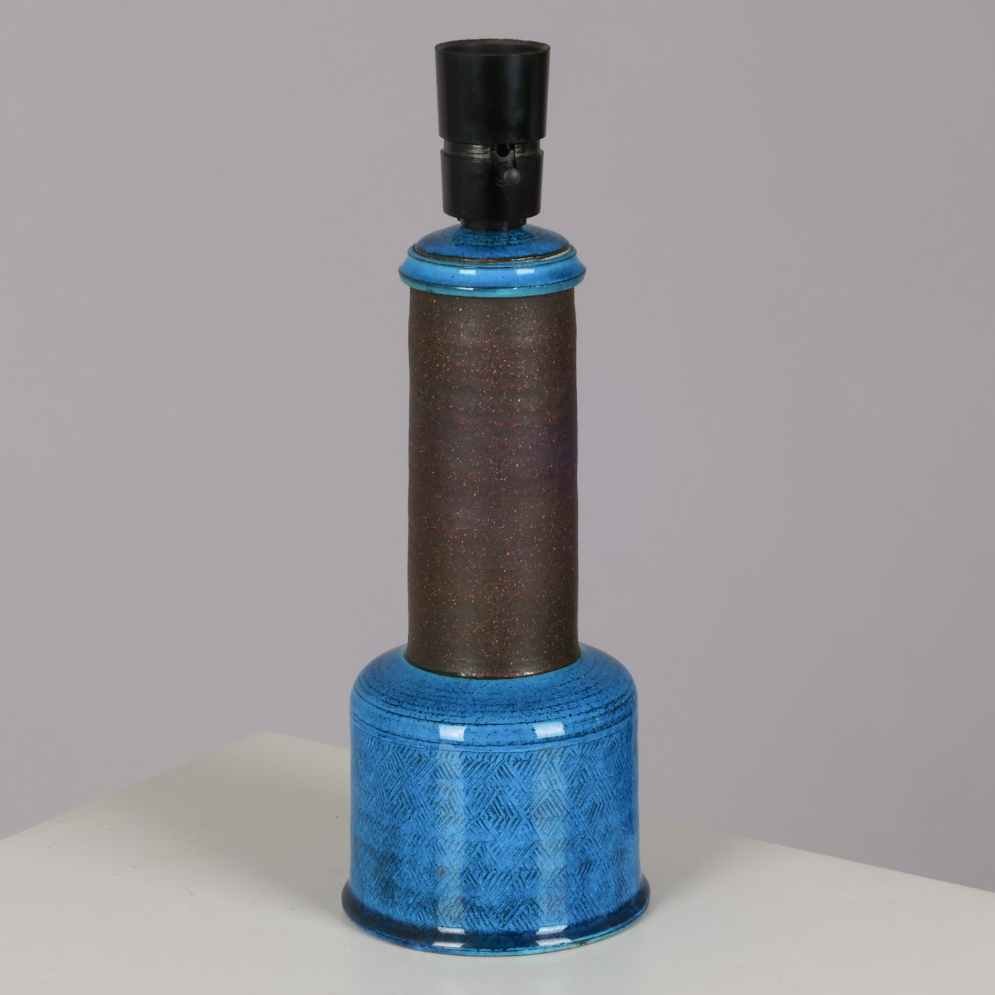 Nils Kahler table lamp ceramic Herman A. Kähler, Denmark, 1960 signed