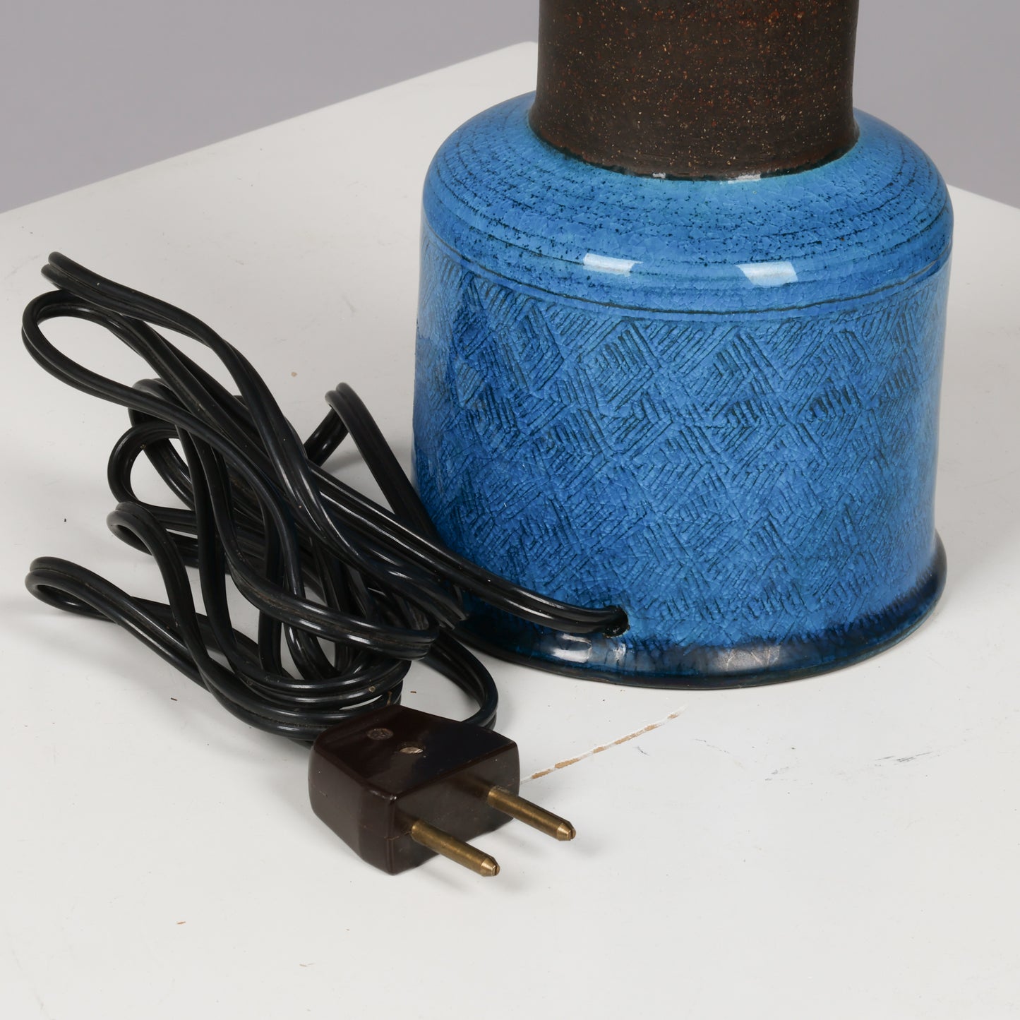 Nils Kahler table lamp ceramic Herman A. Kähler, Denmark, 1960 signed