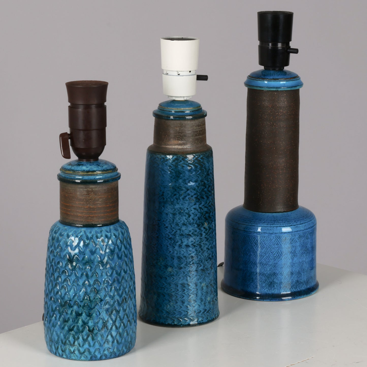 Nils Kahler table lamp ceramic Herman A. Kähler, Denmark, 1960 signed