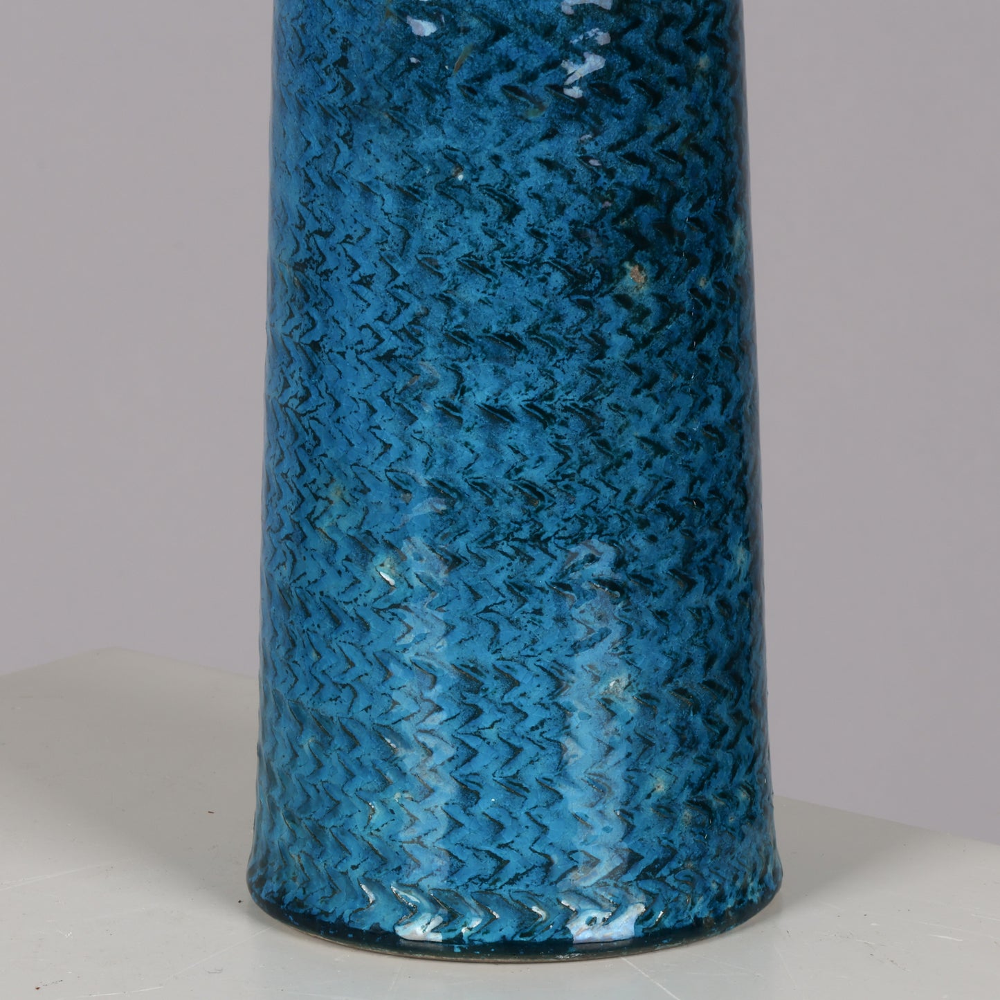 Nils Kahler table lamp ceramic Herman A. Kähler, Denmark, 1960 signed