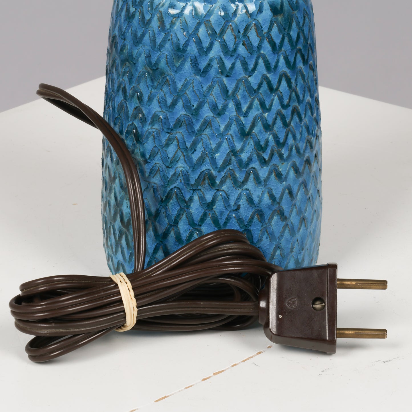 Nils Kahler table lamp ceramic Herman A. Kähler, Denmark, 1960 signed