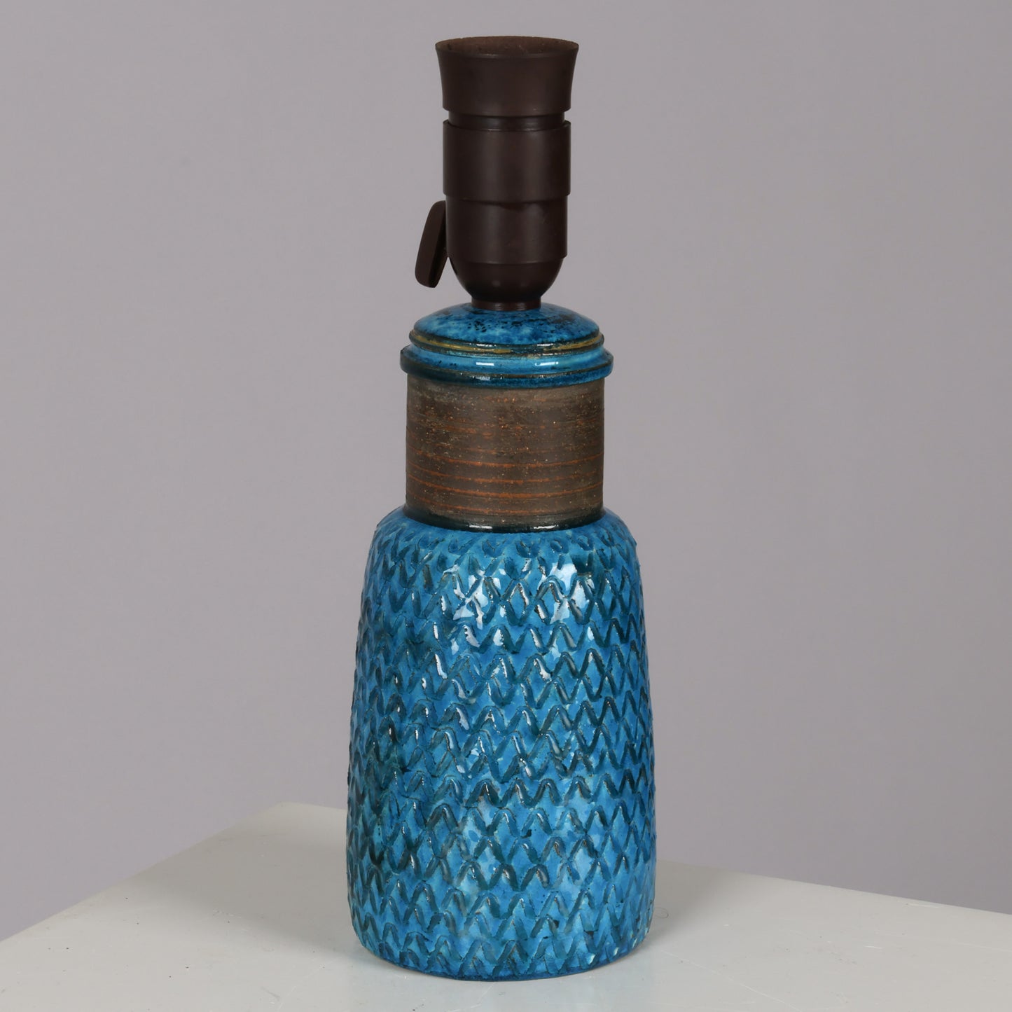 Nils Kahler table lamp ceramic Herman A. Kähler, Denmark, 1960 signed