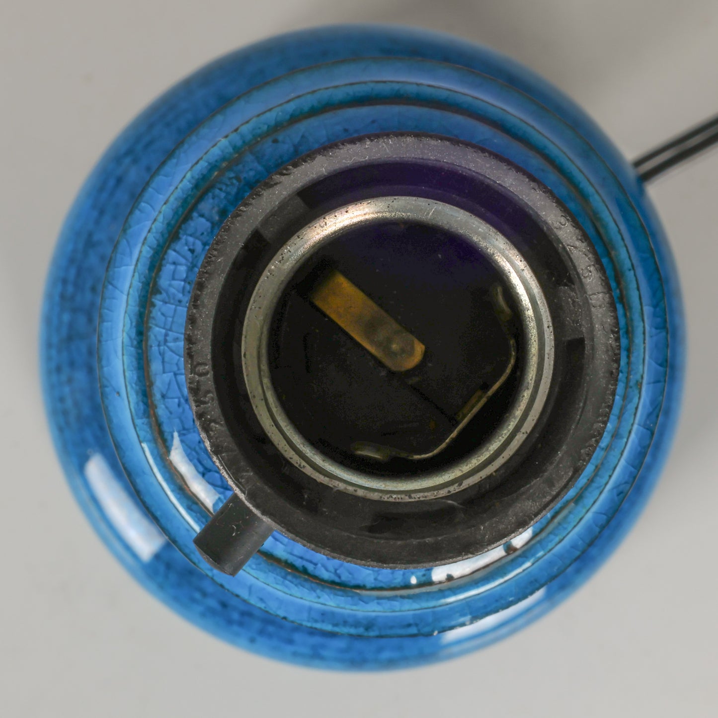 Nils Kahler table lamp ceramic Herman A. Kähler, Denmark, 1960 signed