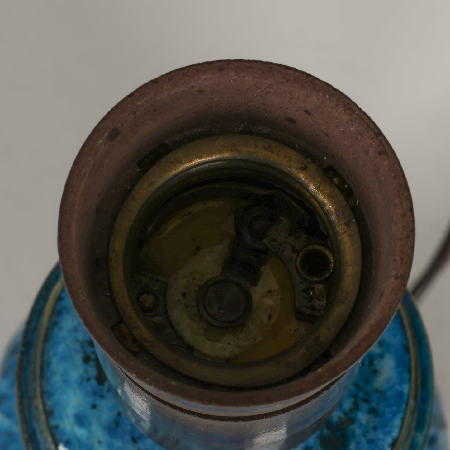 Nils Kahler table lamp ceramic Herman A. Kähler, Denmark, 1960 signed