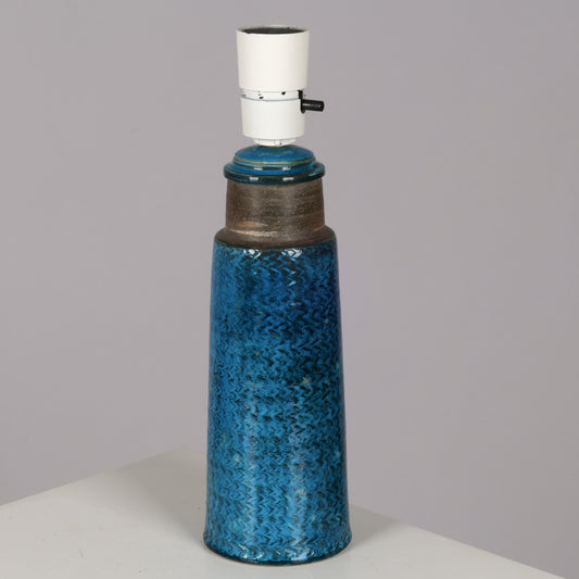 Nils Kahler table lamp ceramic Herman A. Kähler, Denmark, 1960 signed