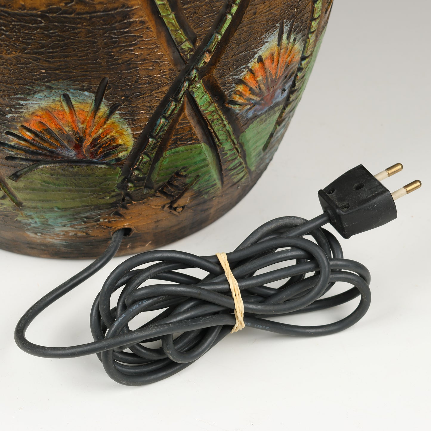 Ola Fihl , giant glazed ceramic lamp, Tilgmans Keramik, Sweden 1960 signed