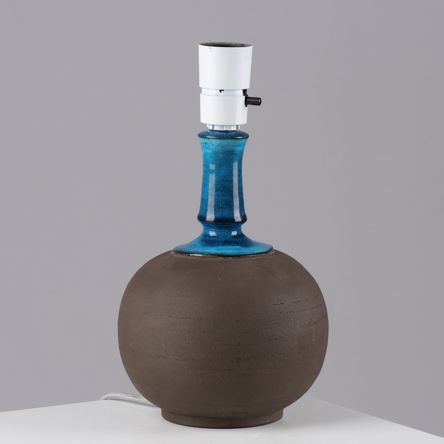 Nils Kahler table lamp ceramic Herman A. Kähler, Denmark, 1960 signed