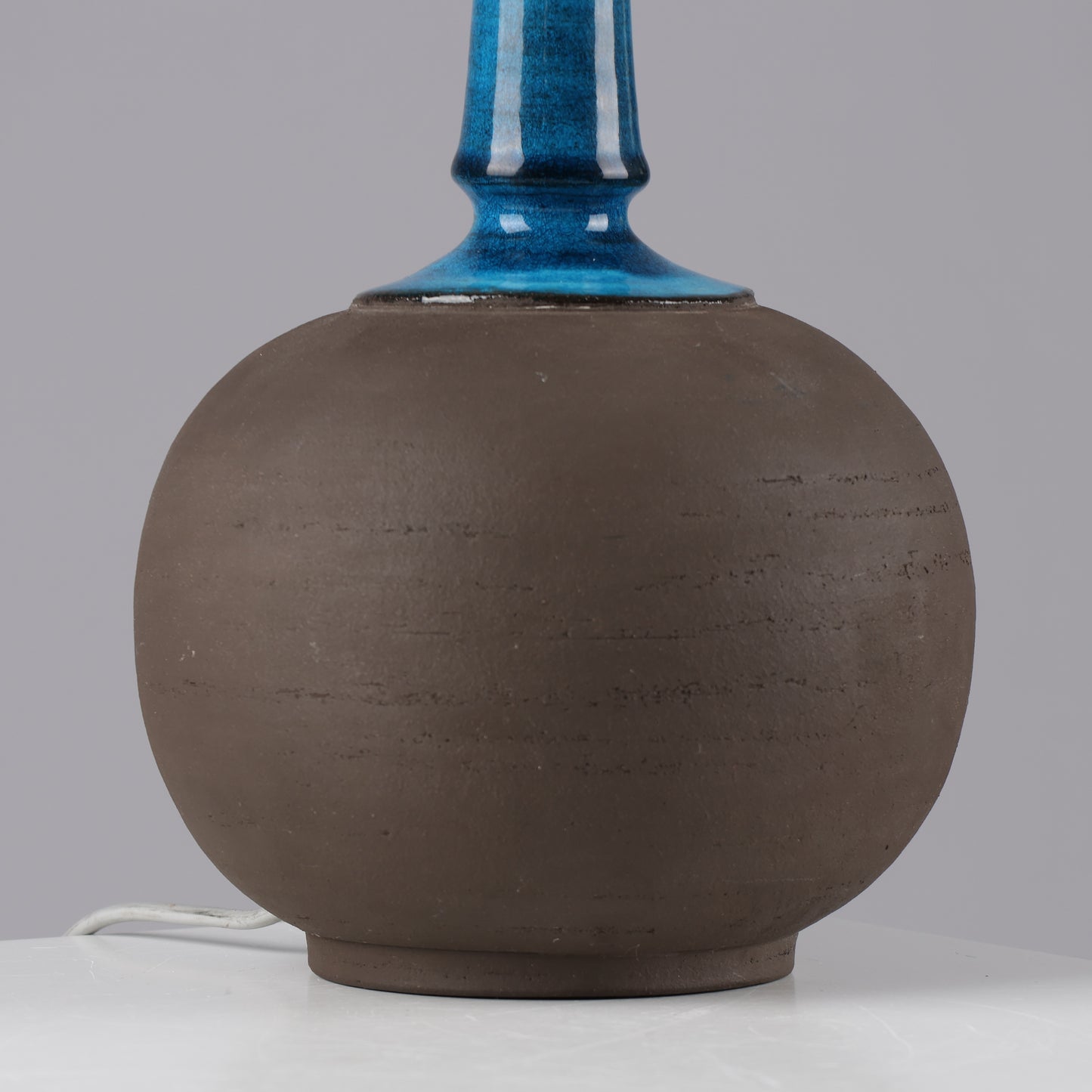 Nils Kahler table lamp ceramic Herman A. Kähler, Denmark, 1960 signed