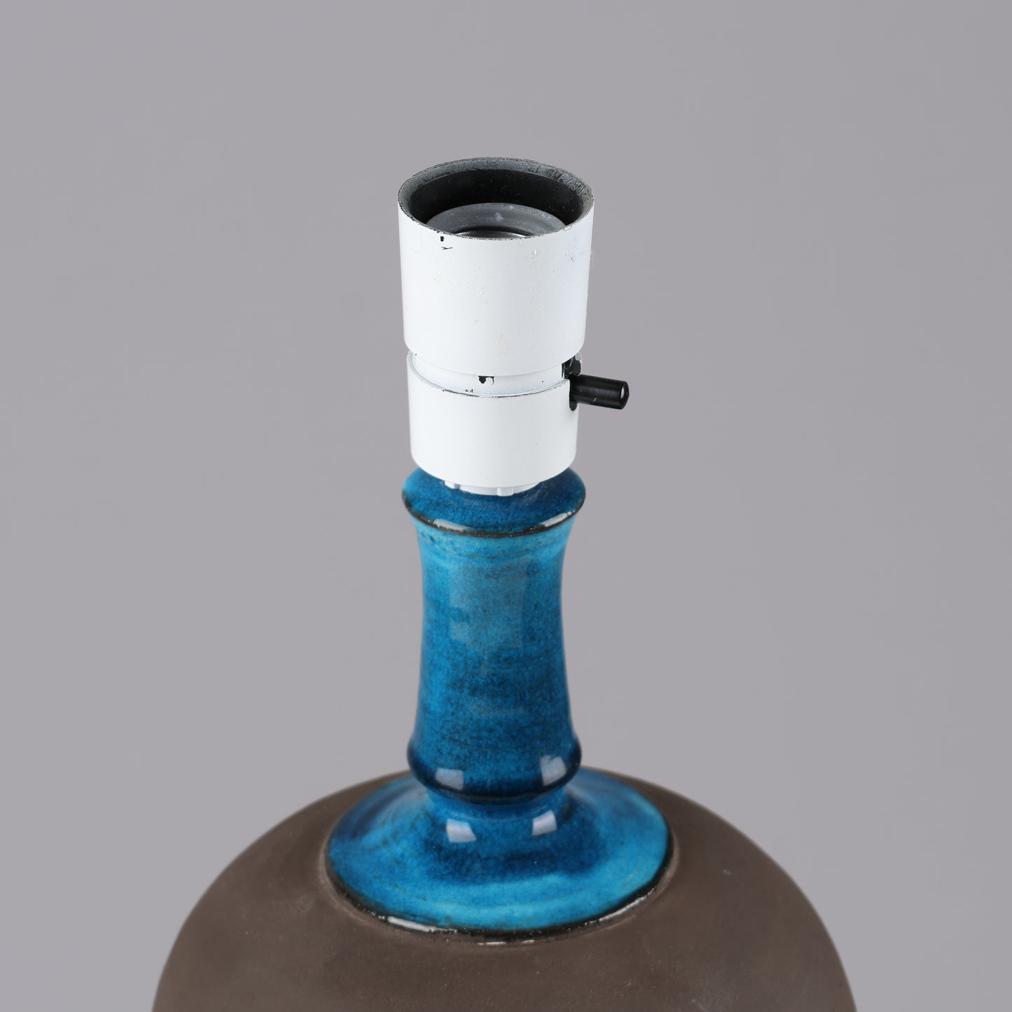 Nils Kahler table lamp ceramic Herman A. Kähler, Denmark, 1960 signed