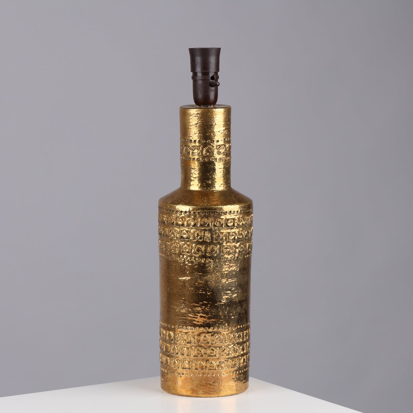 Bitossi gold lamp by Aldo Londi Sweden 1960