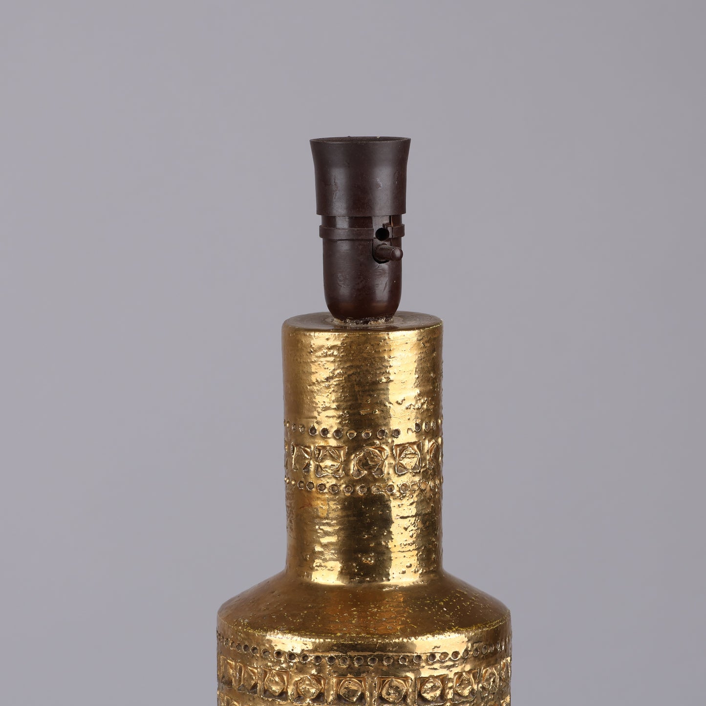 Bitossi gold lamp by Aldo Londi Sweden 1960