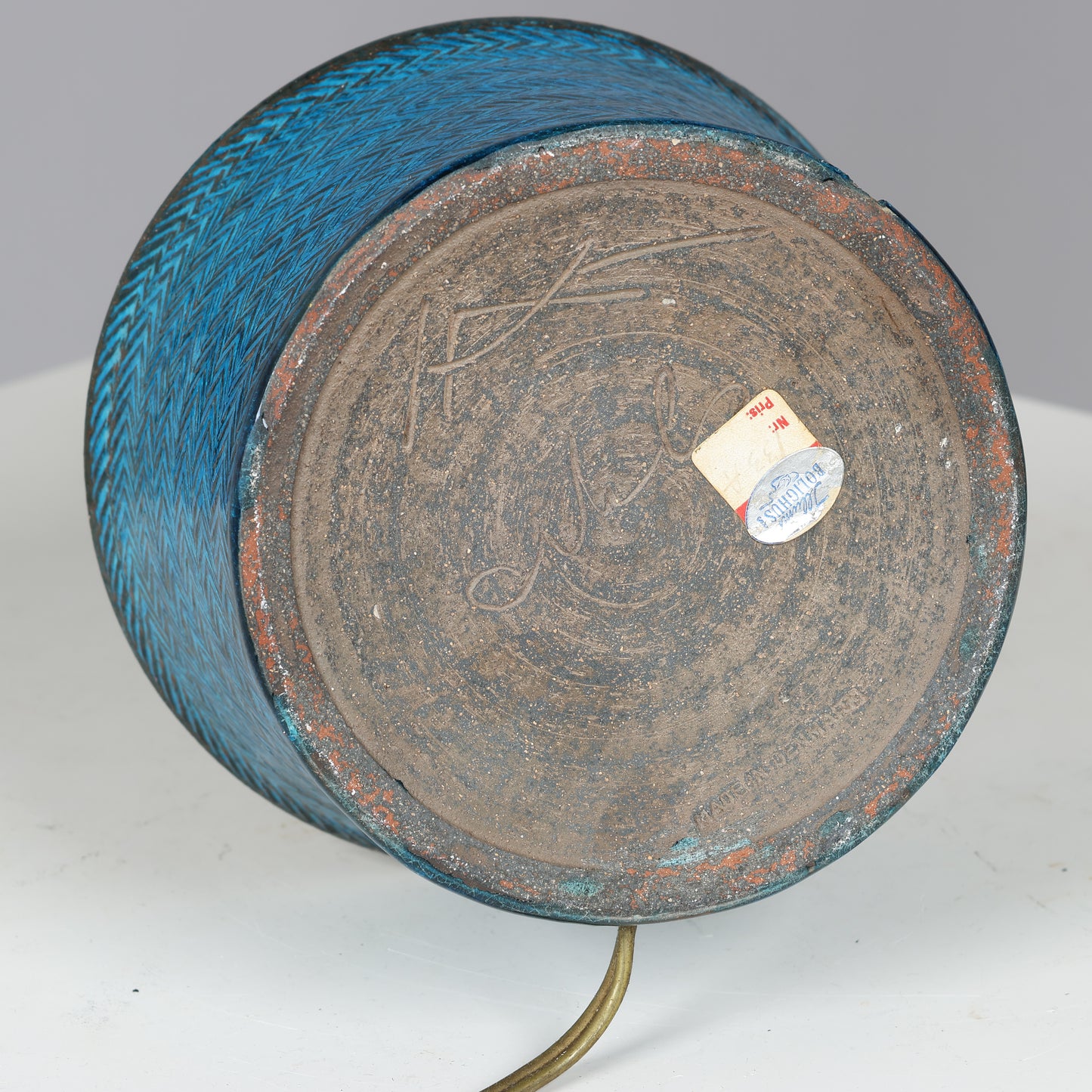 Nils  Kahler table lamp made in Næstved, Denmark 1960
