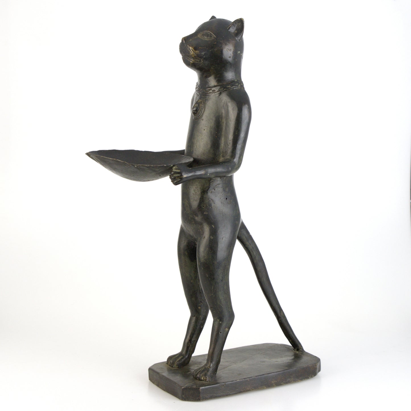 Diego Giacometti style bronze statue "le chat maitre d'hotel" France 1970
