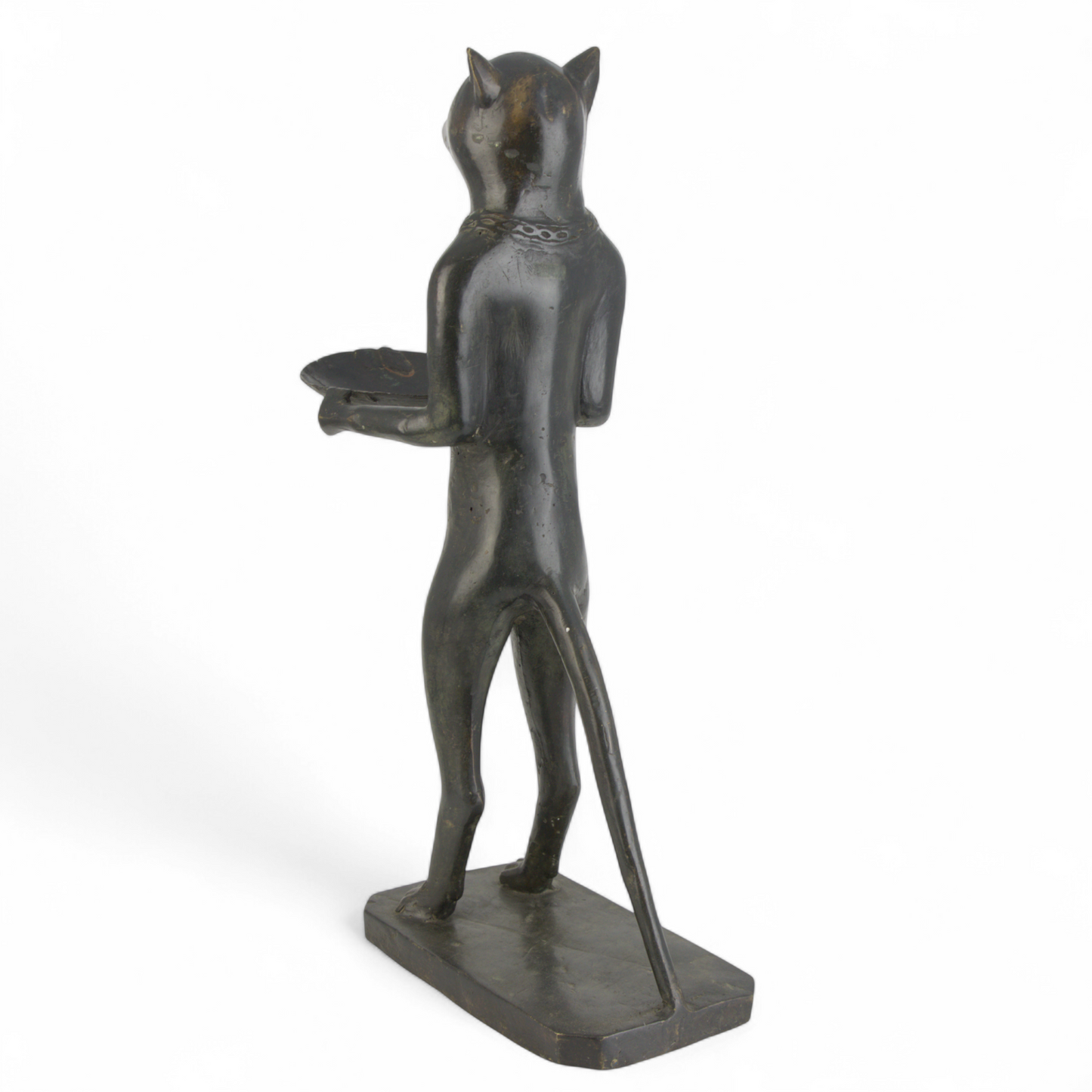 Diego Giacometti style bronze statue "le chat maitre d'hotel" France 1970