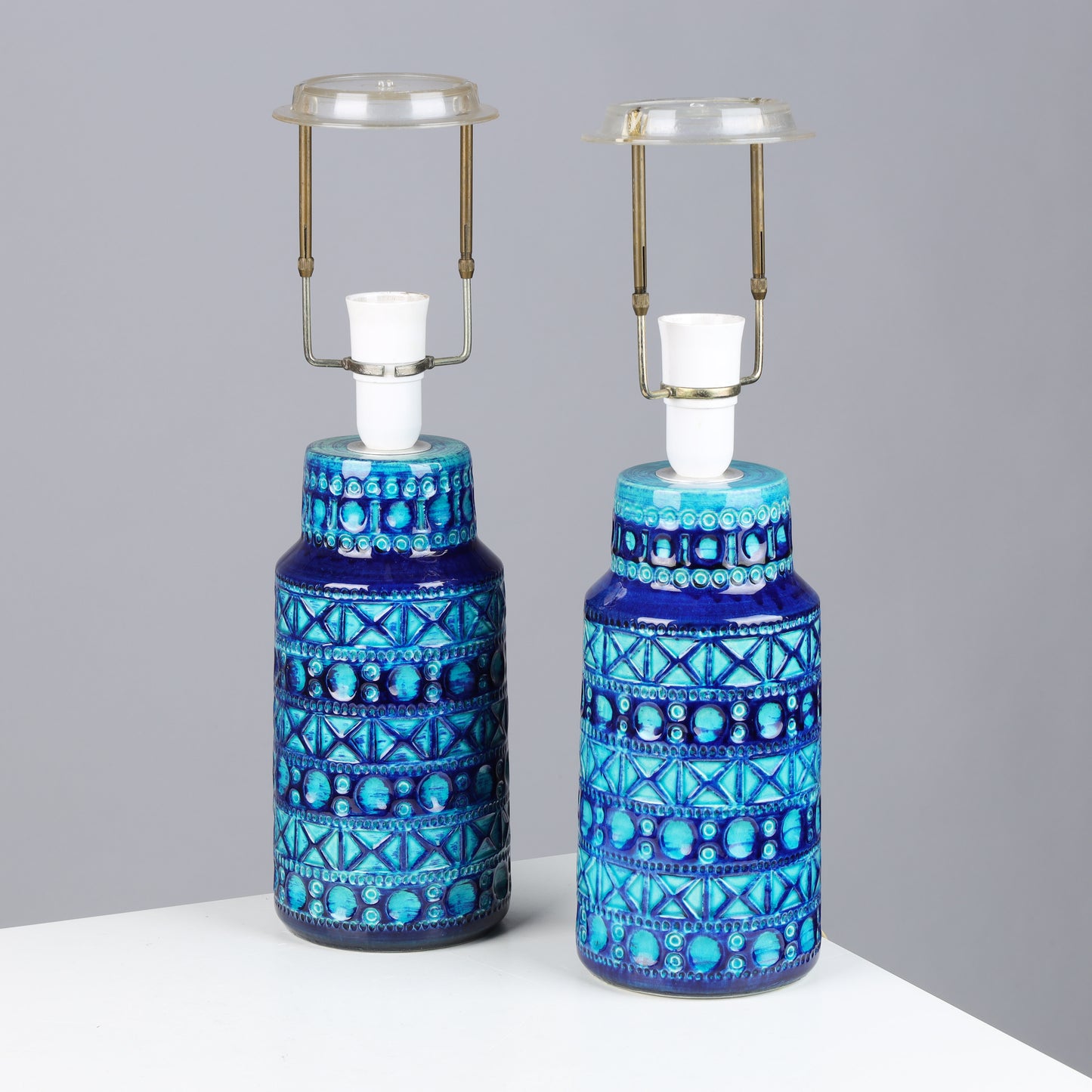 Bitossi Style table lamps a pair Marked LYSKÆR Denmark 1960s