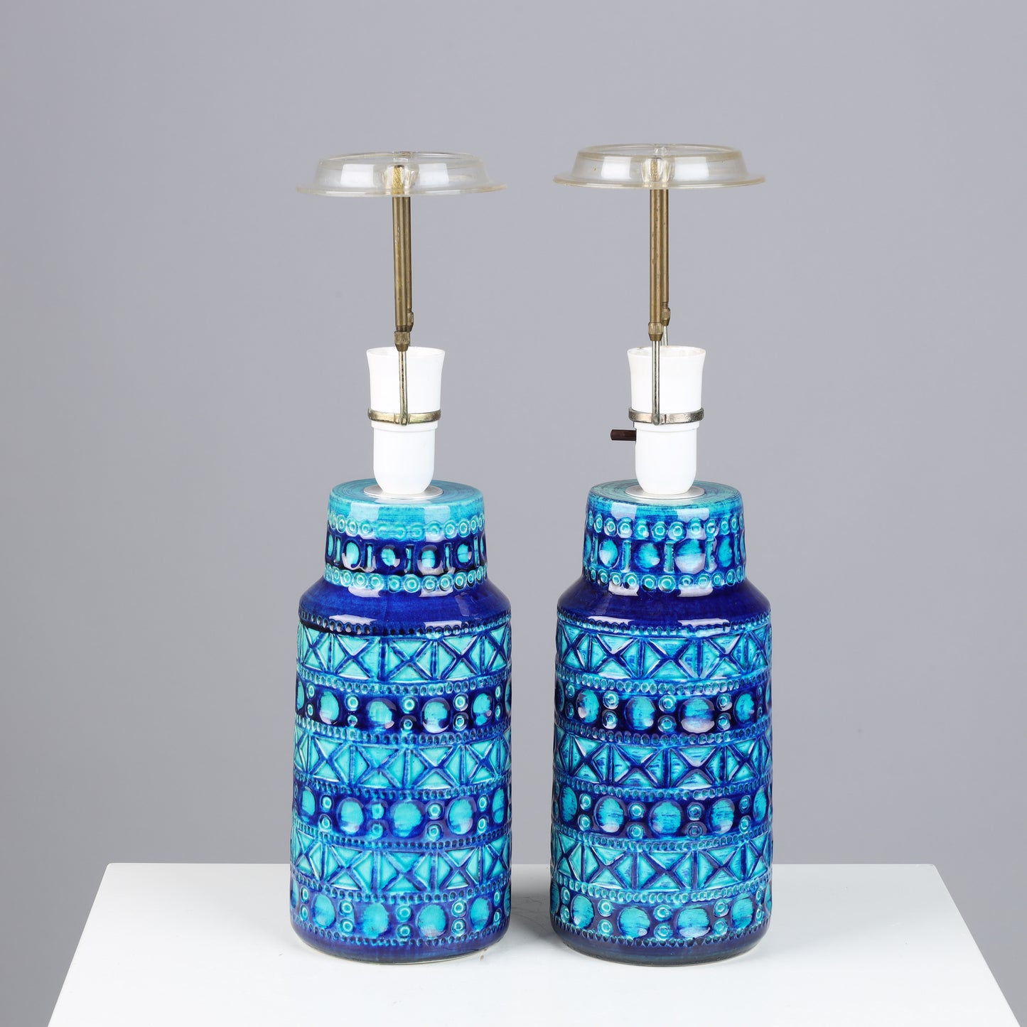 Bitossi Style table lamps a pair Marked LYSKÆR Denmark 1960s