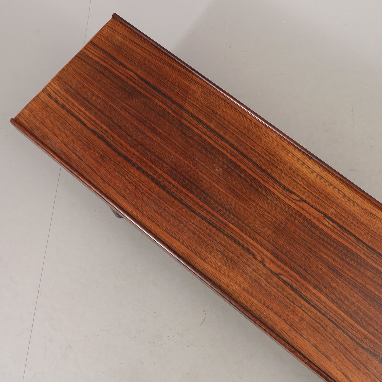 Torbjorn Afdal bench in Rosewood model “Krobo” 2m for Bruksbo, Norway, 1960s