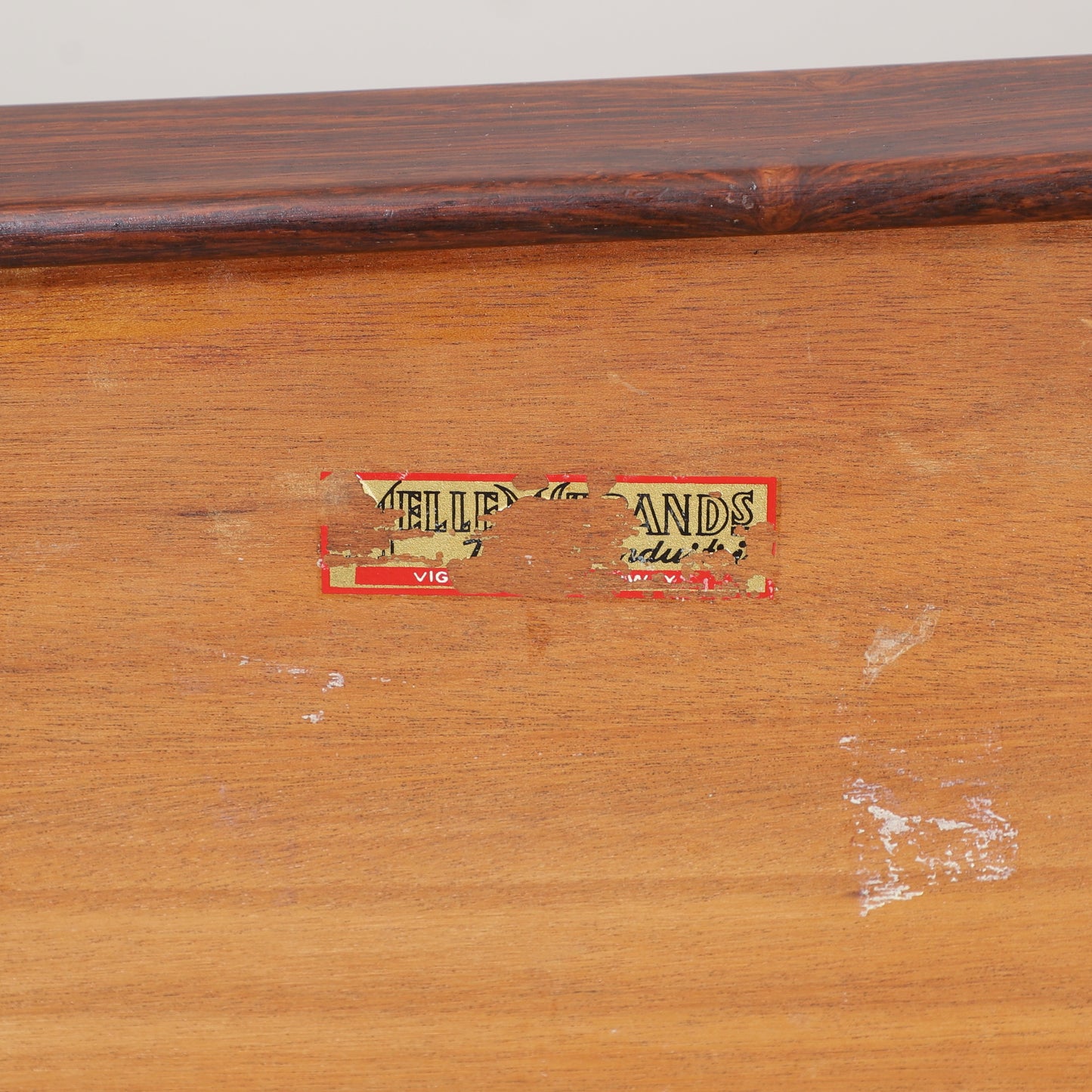 Torbjorn Afdal bench in Rosewood model “Krobo” 2m for Bruksbo, Norway, 1960s
