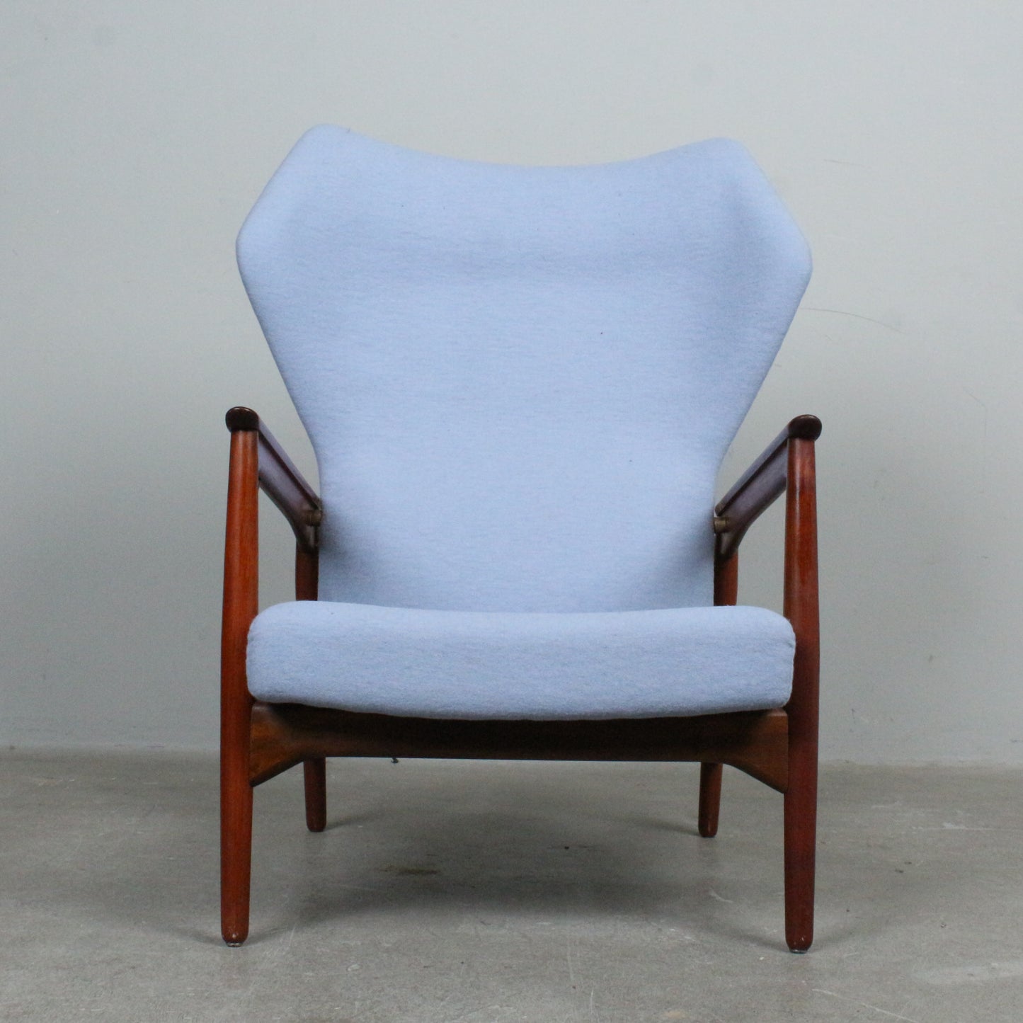 Ib Kofod Larsen armchair "Carlo" Wingback by Carlo Garn Denmark 1960