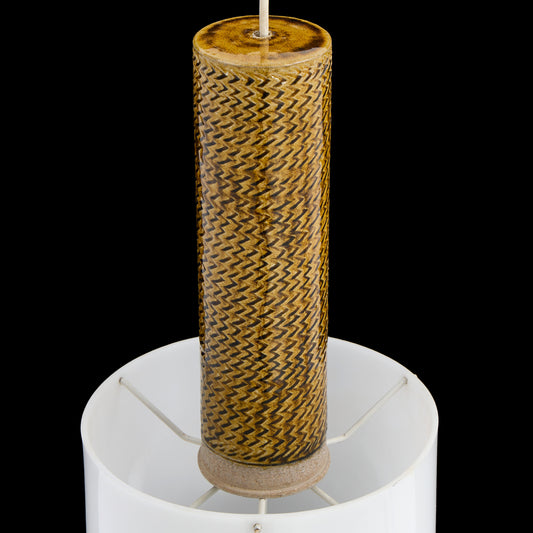 Nils Kahler rare pendant light ceramic Herman A. Kähler, Denmark, 1960