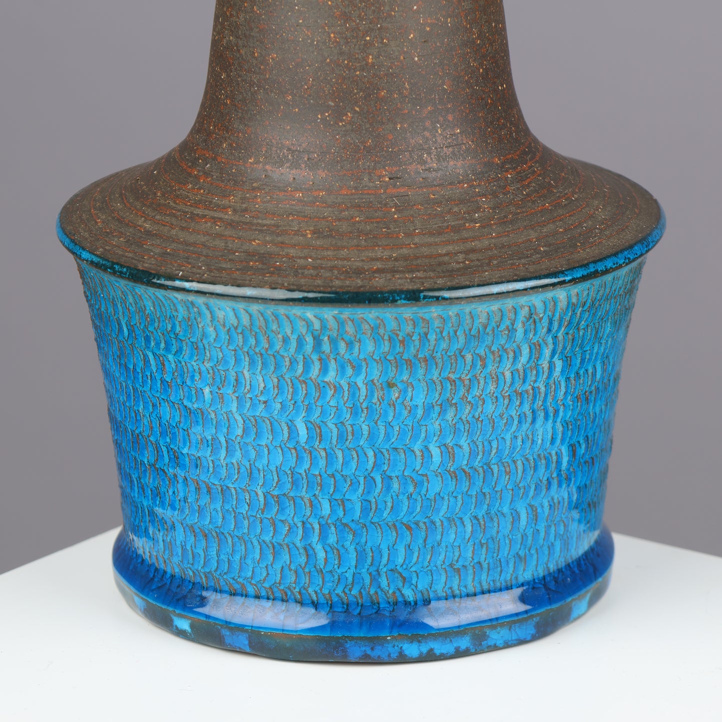 Nils Kahler table lamp ceramic Herman A. Kähler, Denmark, 1960 signed