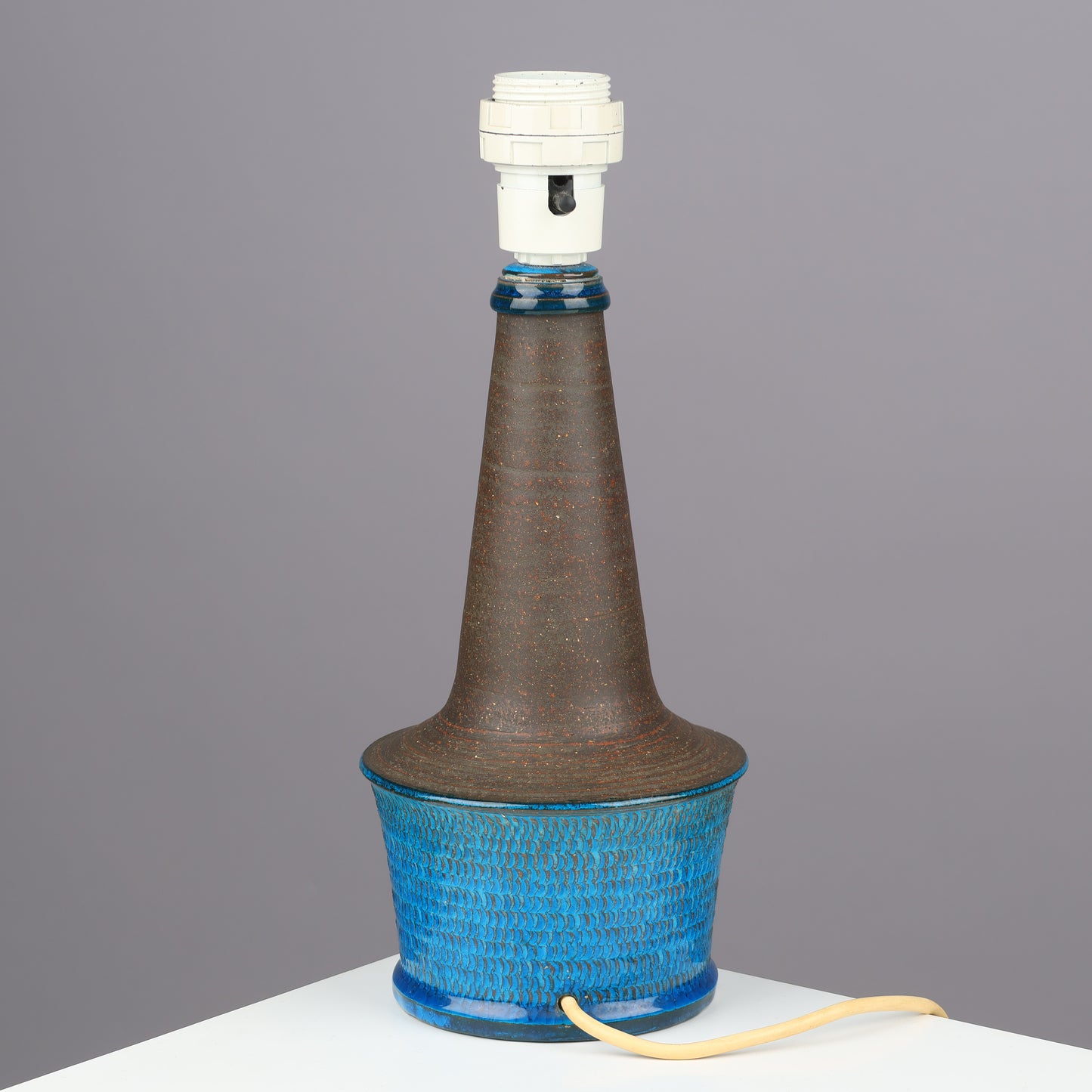 Nils Kahler table lamp ceramic Herman A. Kähler, Denmark, 1960 signed