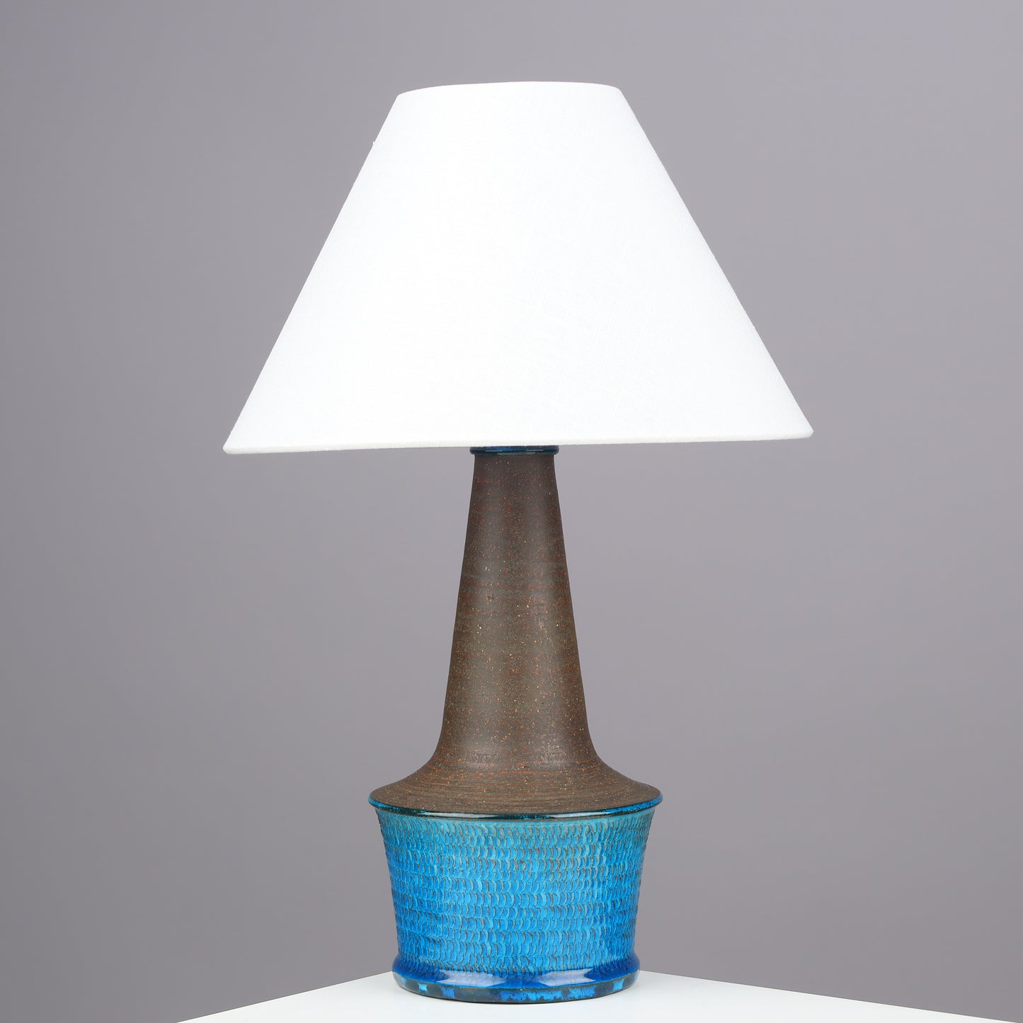 Nils Kahler table lamp ceramic Herman A. Kähler, Denmark, 1960 signed