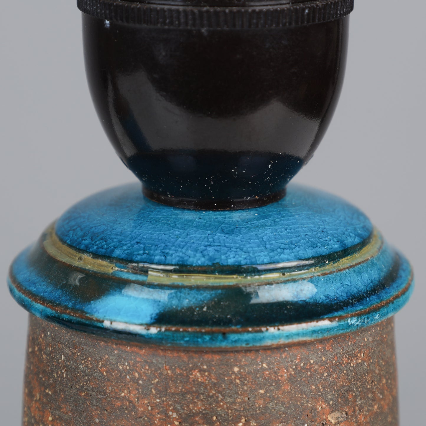 Nils Kahler table lamp ceramic Herman A. Kähler, Denmark, 1960 signed