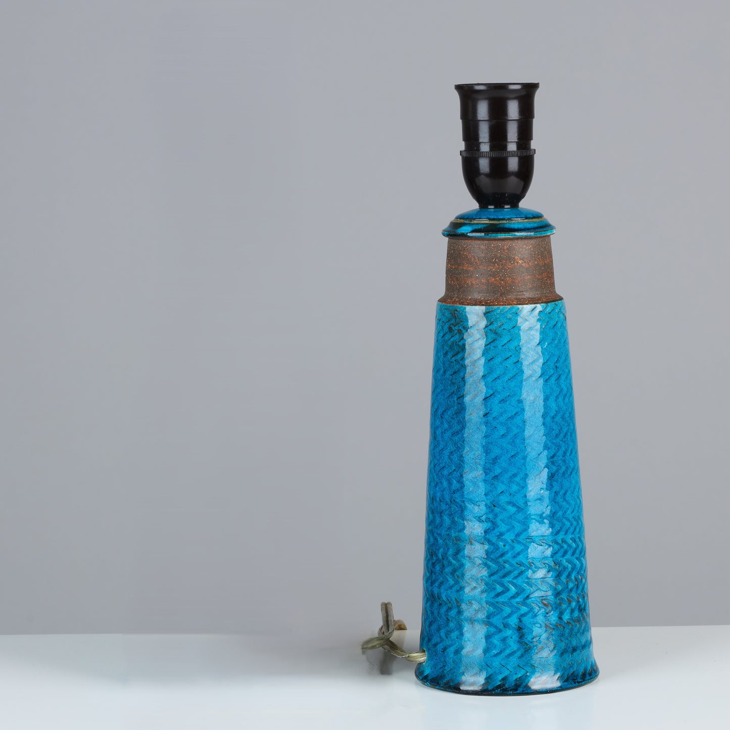 Nils Kahler table lamp ceramic Herman A. Kähler, Denmark, 1960 signed