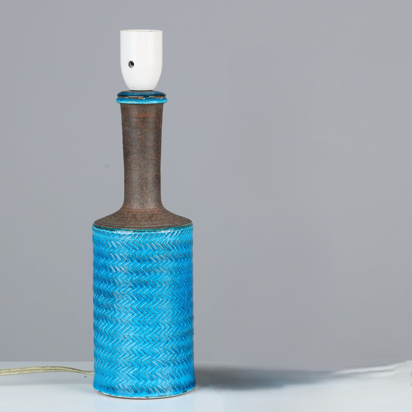 Nils Kahler table lamp ceramic Herman A. Kähler, Denmark, 1960 signed