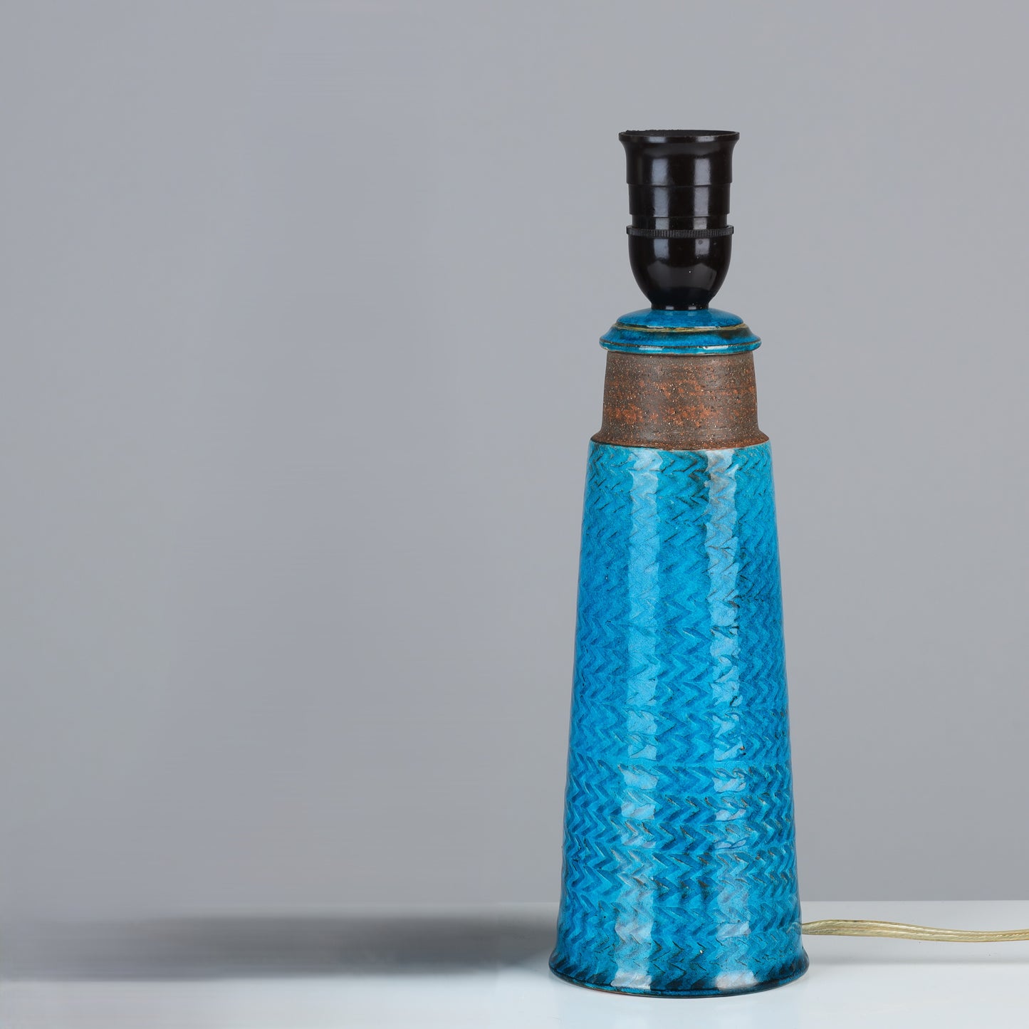 Nils Kahler table lamp ceramic Herman A. Kähler, Denmark, 1960 signed