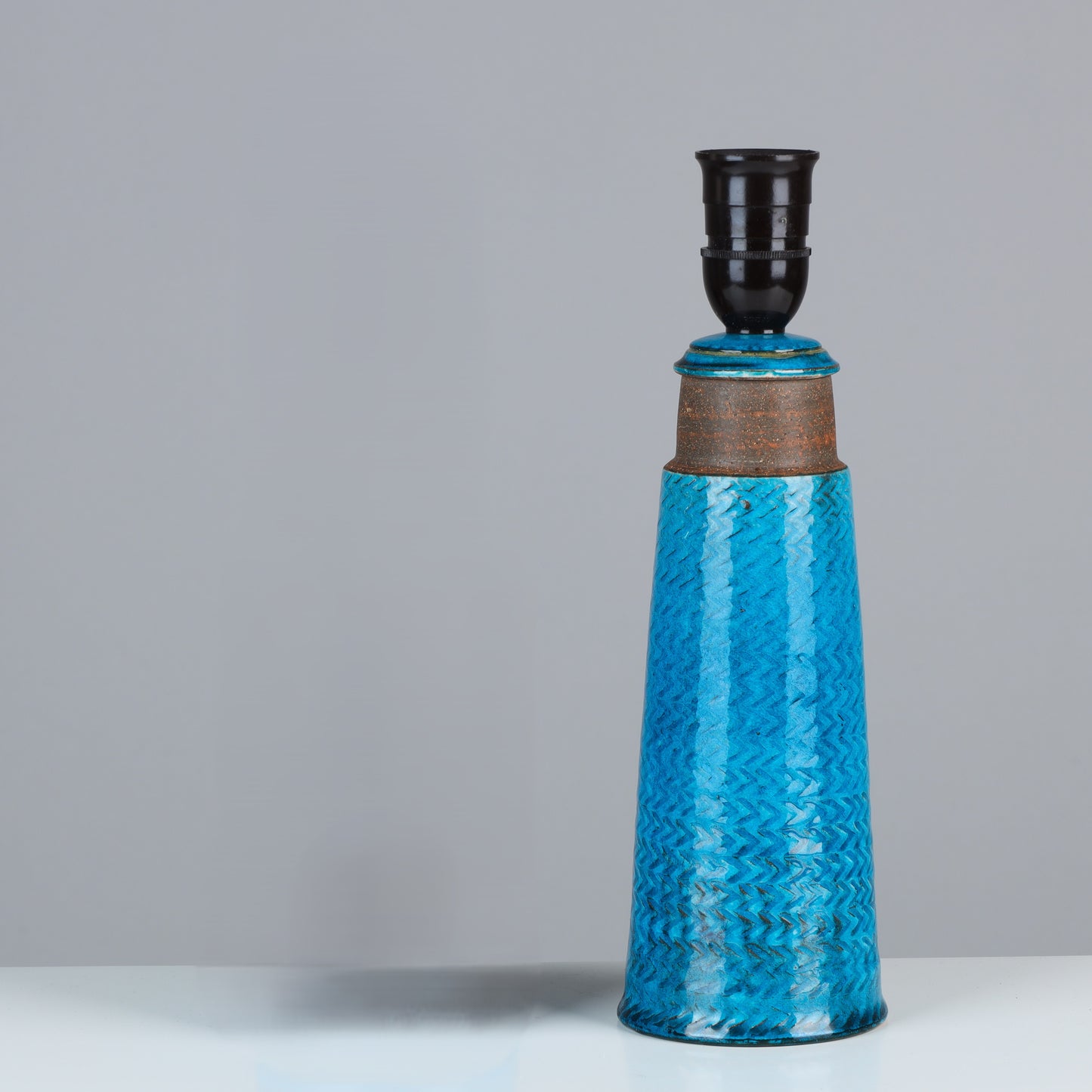 Nils Kahler table lamp ceramic Herman A. Kähler, Denmark, 1960 signed
