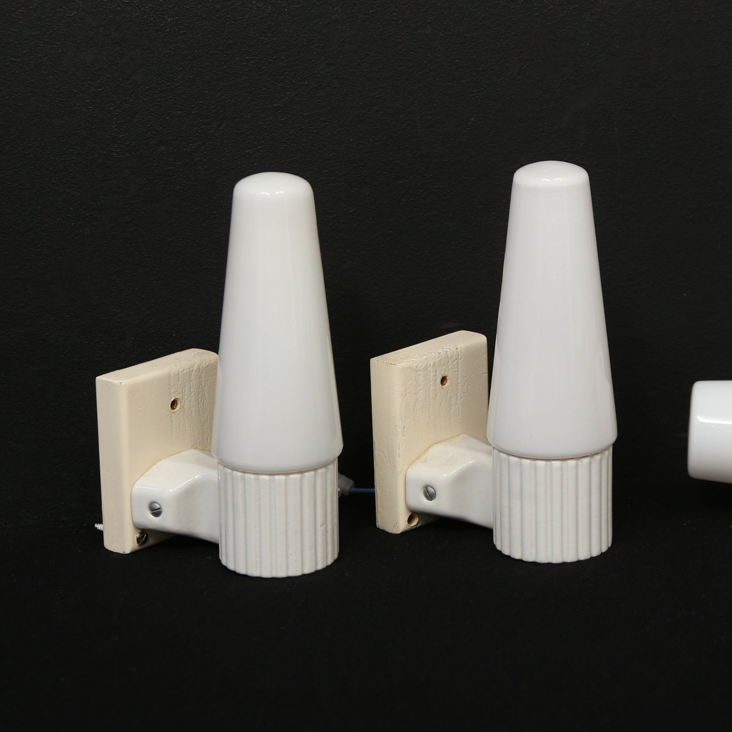 Sigvard Bernadotte Set of 3 Wall Lights for IFÖ Sweden, 1960s